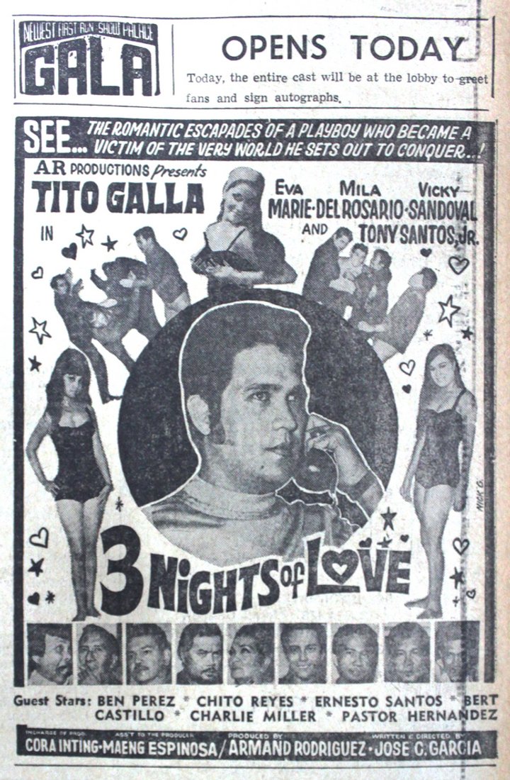 Three Nights Of Love (1970) Poster