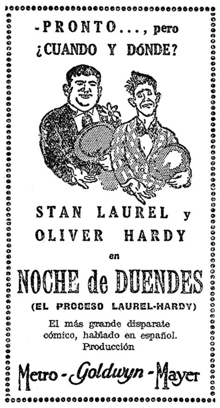 Noche De Duendes (1930) Poster