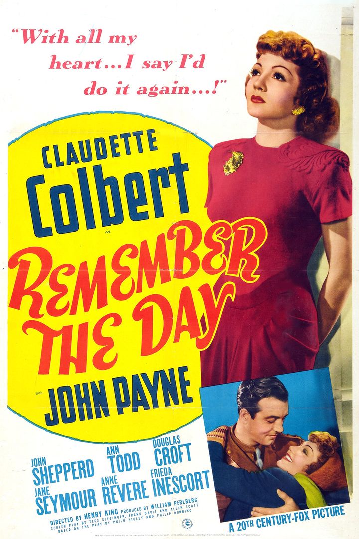 Remember The Day (1941) Poster