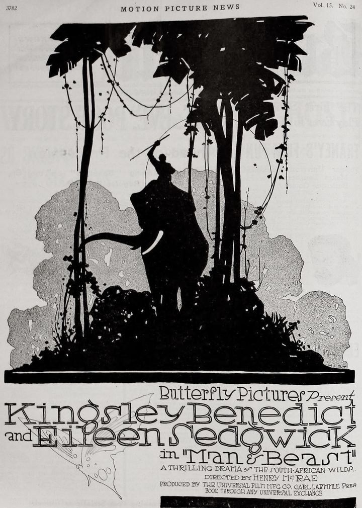 Man And Beast (1917) Poster