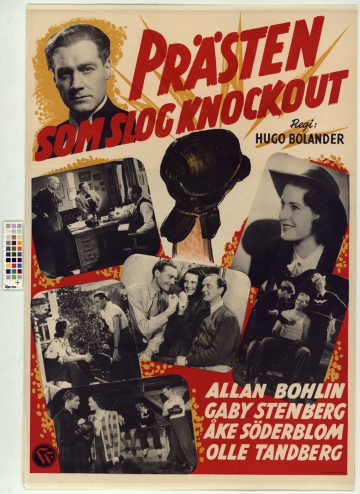 Prästen Som Slog Knockout (1943) Poster