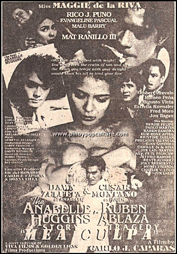 Anabelle Huggins Story: Ruben Ablaza Tragedy - Mea Culpa (1995) Poster