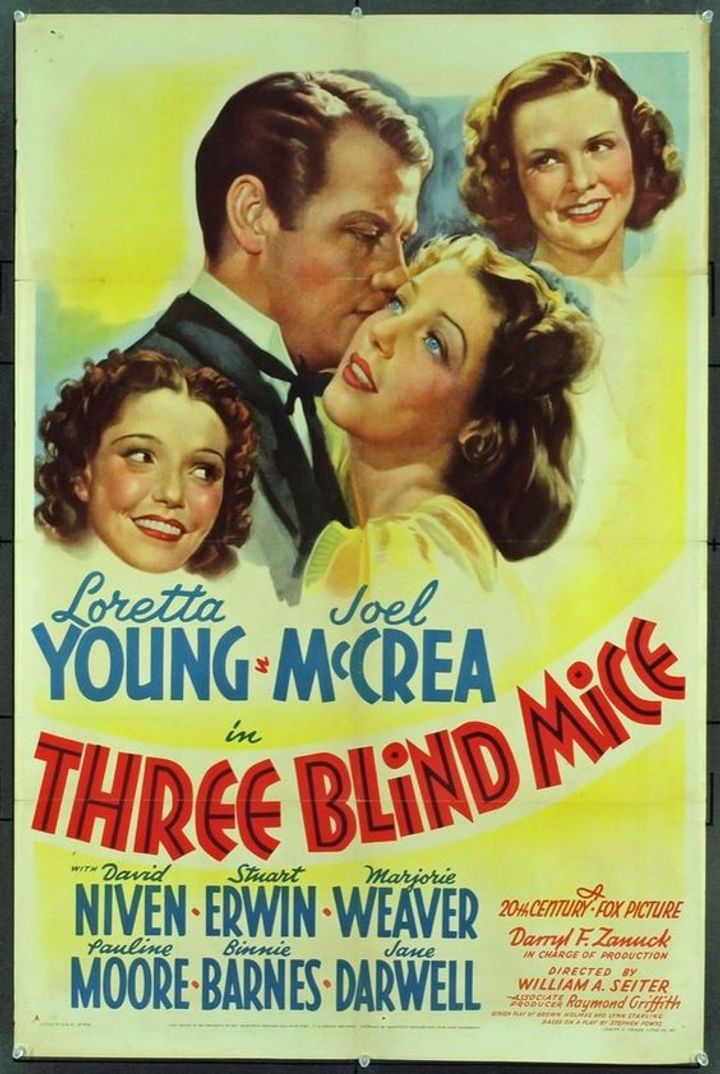 Three Blind Mice (1938) Poster