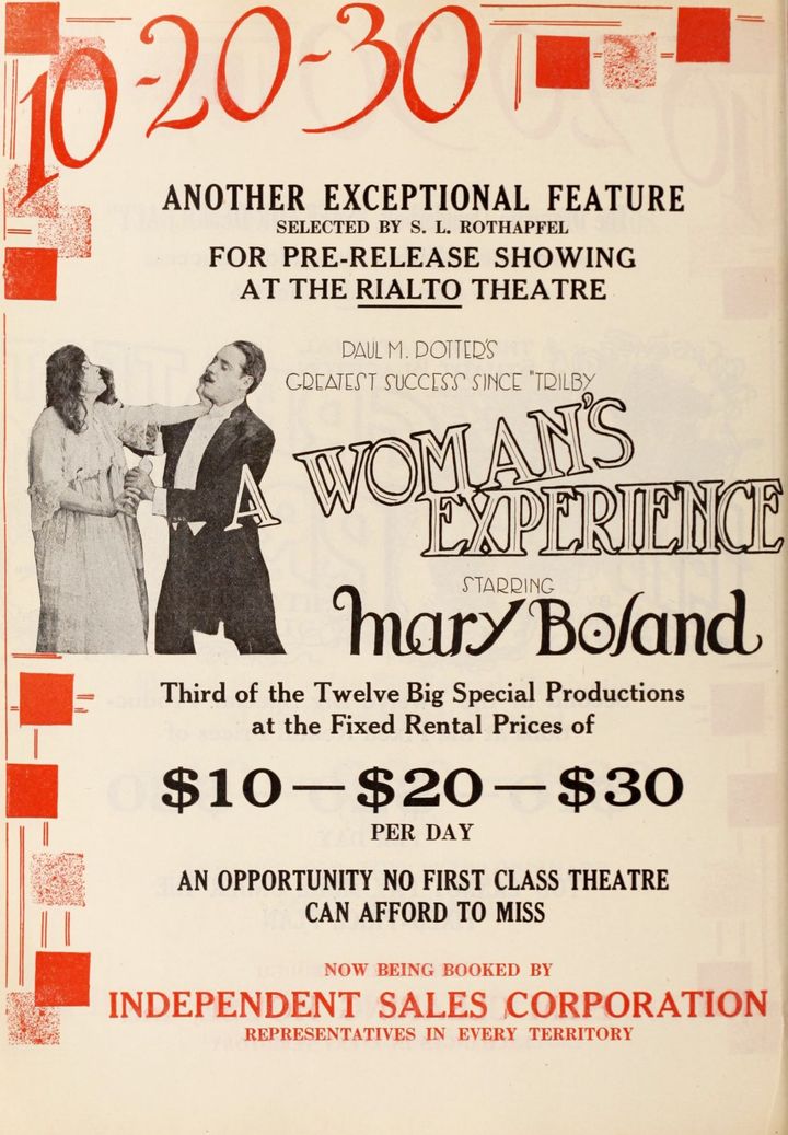 A Woman's Experience (1918) Poster