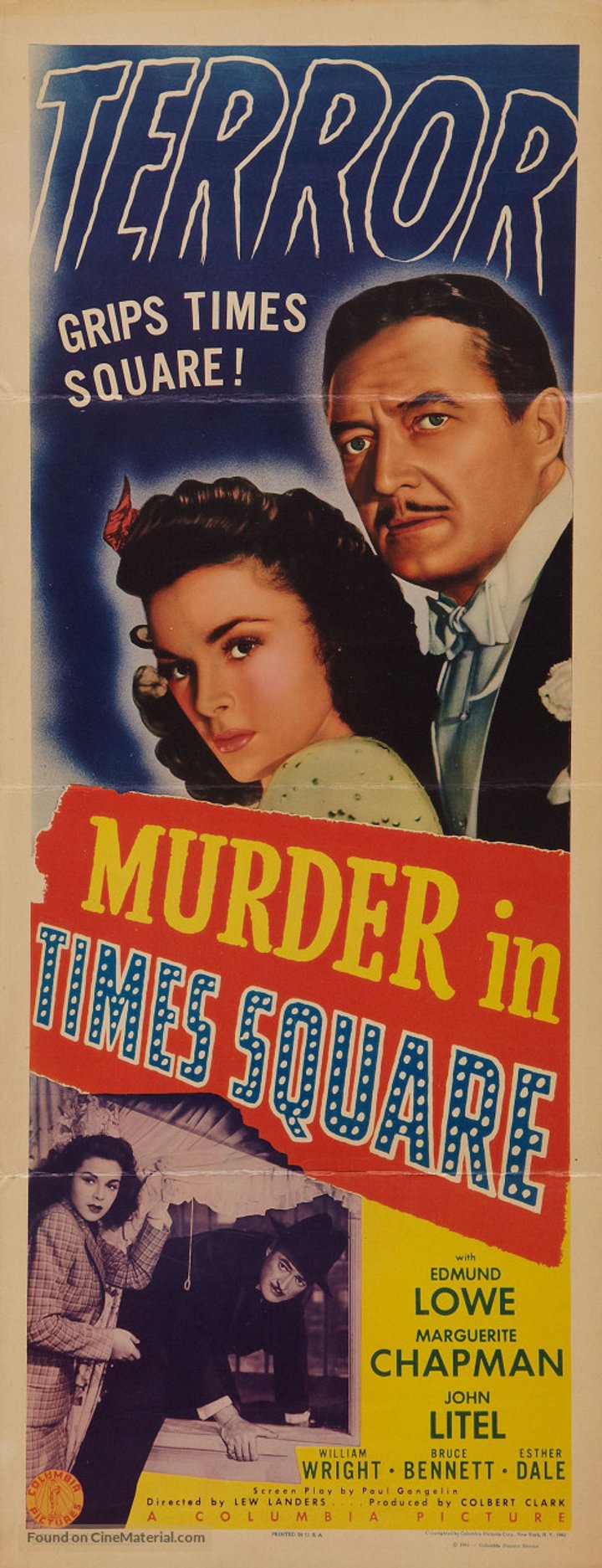 Murder In Times Square (1943) Poster