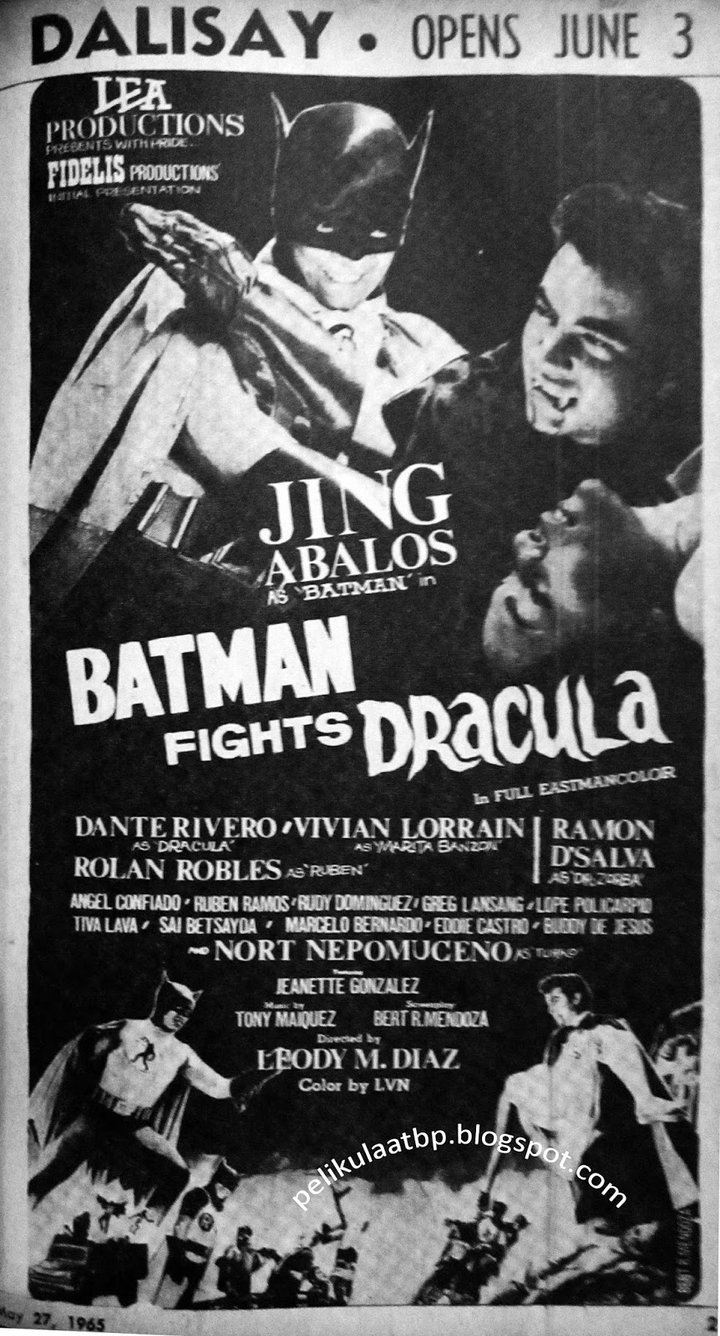 Batman Fights Dracula (1967) Poster