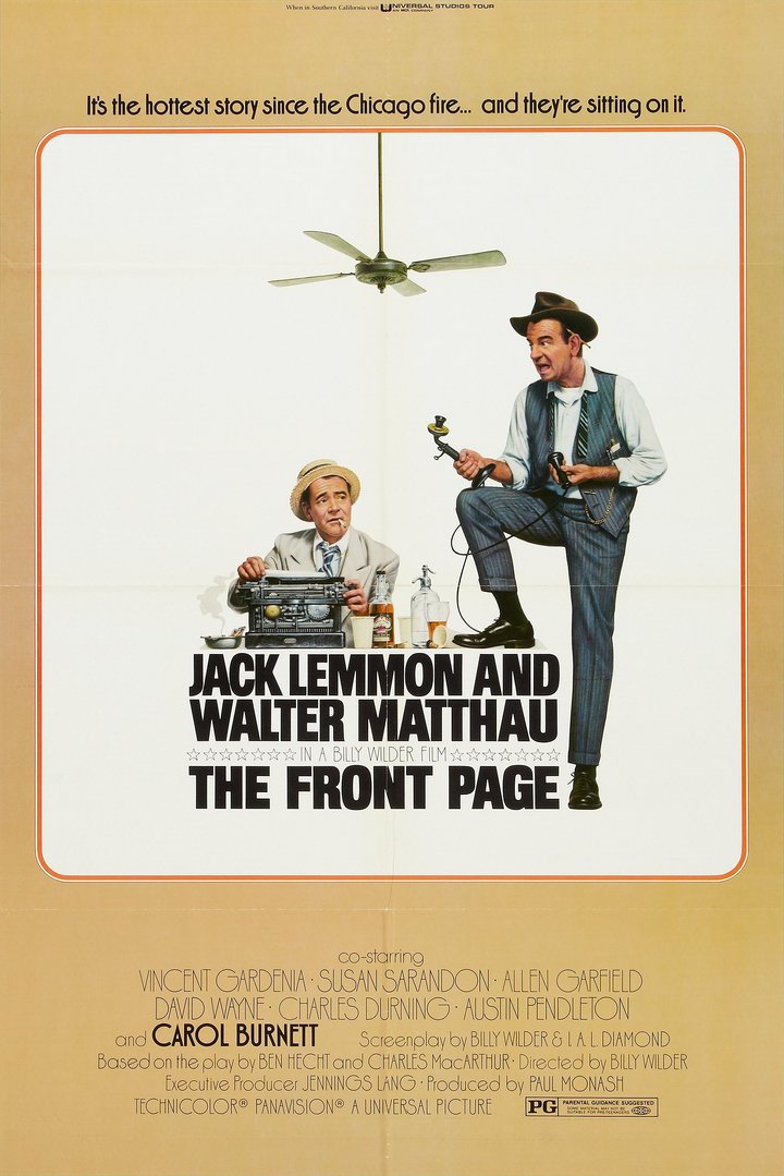 The Front Page (1974) Poster