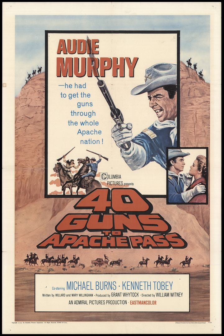 40 Guns To Apache Pass (1967) Poster