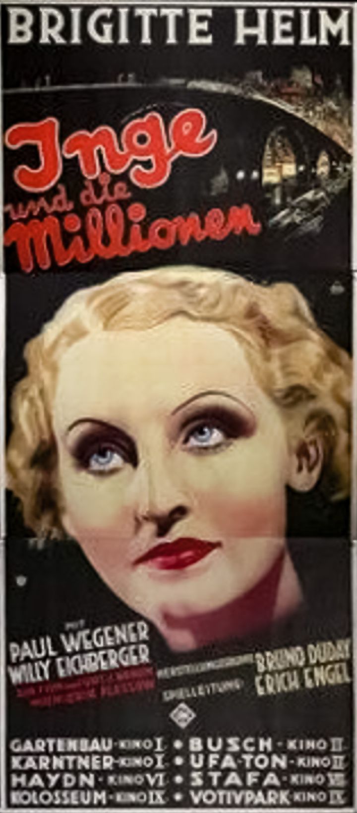 Inge Und Die Millionen (1933) Poster