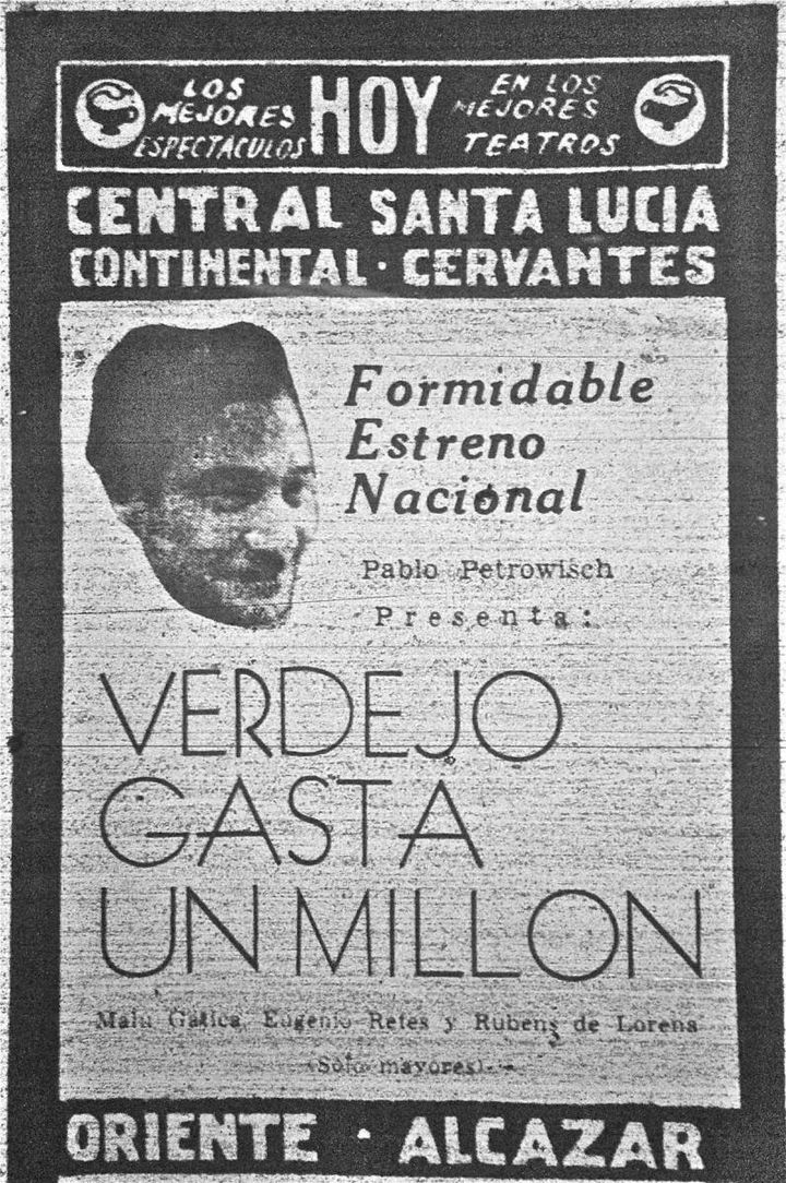 Verdejo Gasta Un Millón (1941) Poster