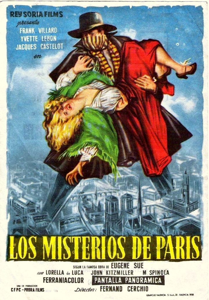 I Misteri Di Parigi (1957) Poster