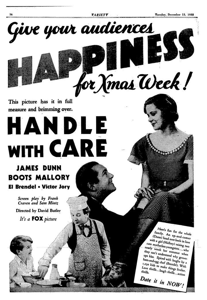 Handle With Care (1932) Poster