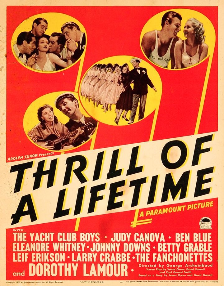 Thrill Of A Lifetime (1937) Poster