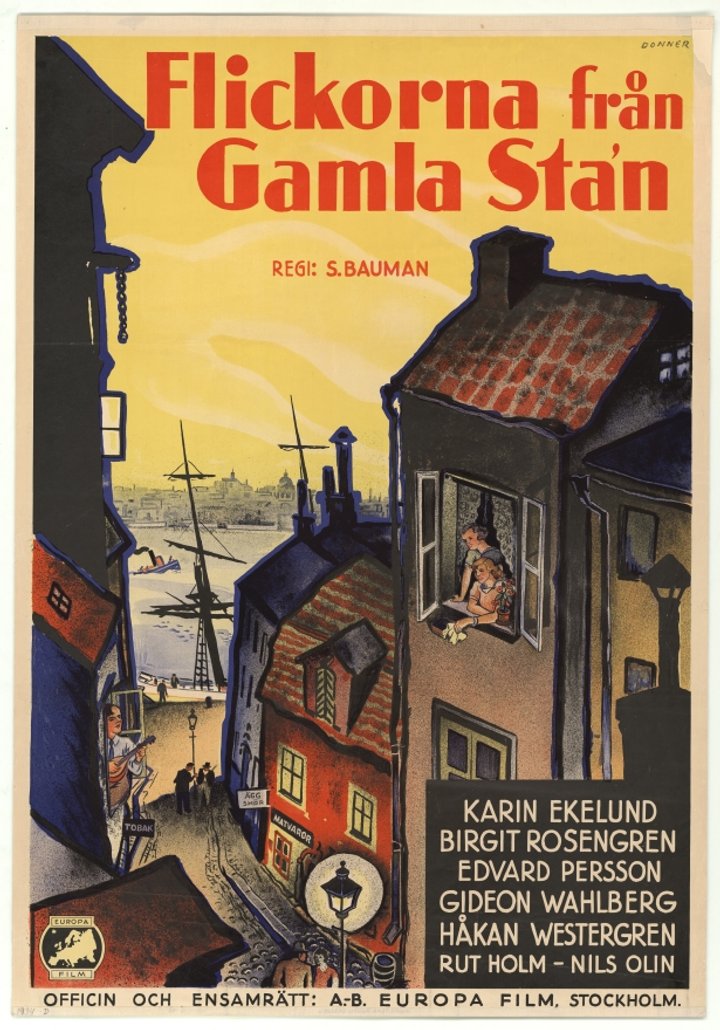 Flickorna Från Gamla Sta'n (1934) Poster