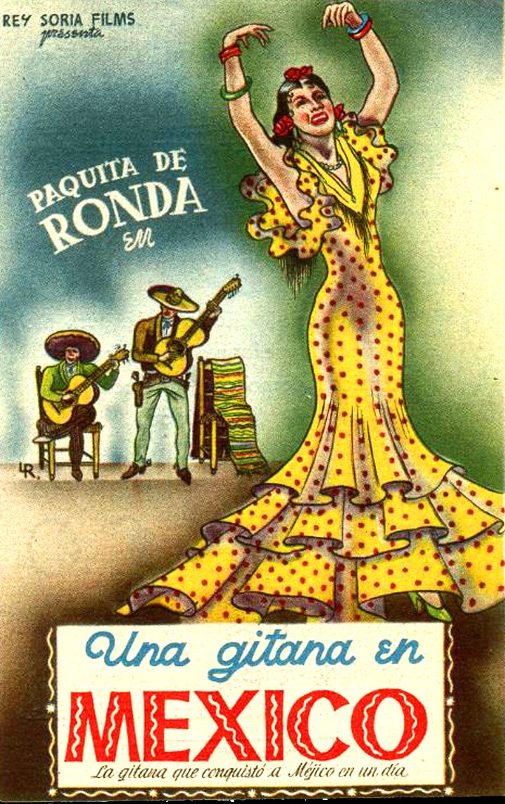 Una Gitana En México (1945) Poster