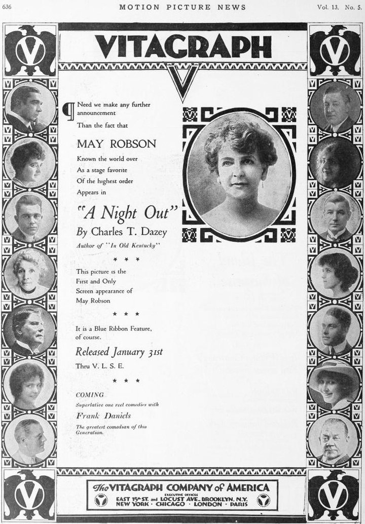 A Night Out (1916) Poster