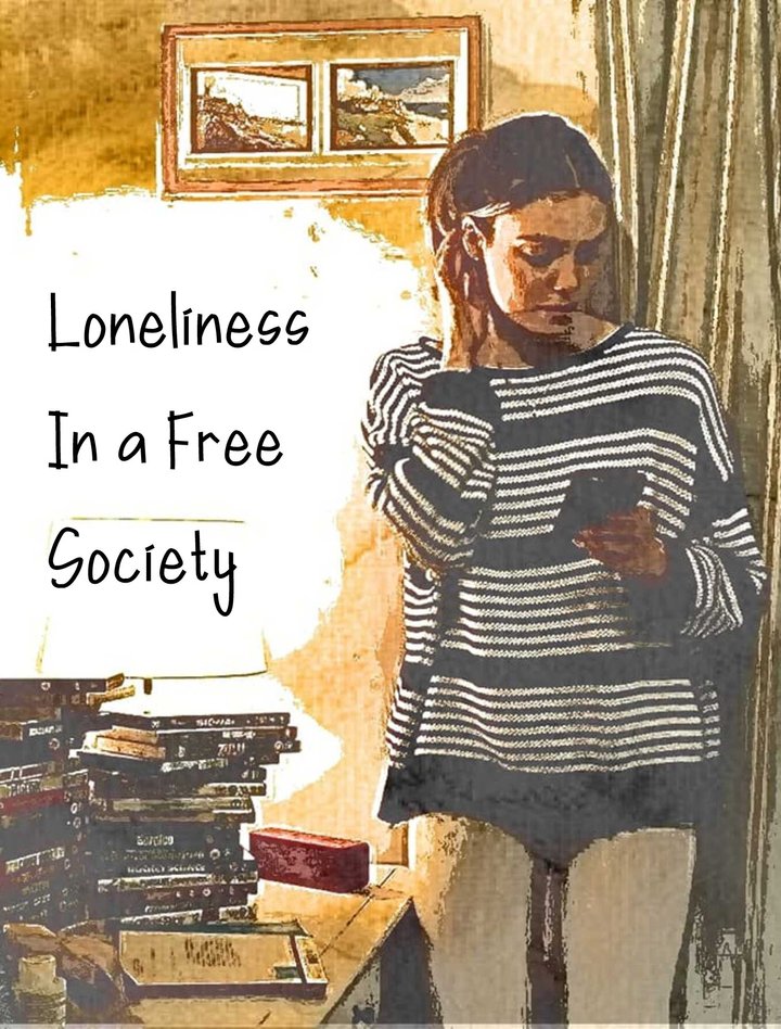 Loneliness In A Free Society Poster