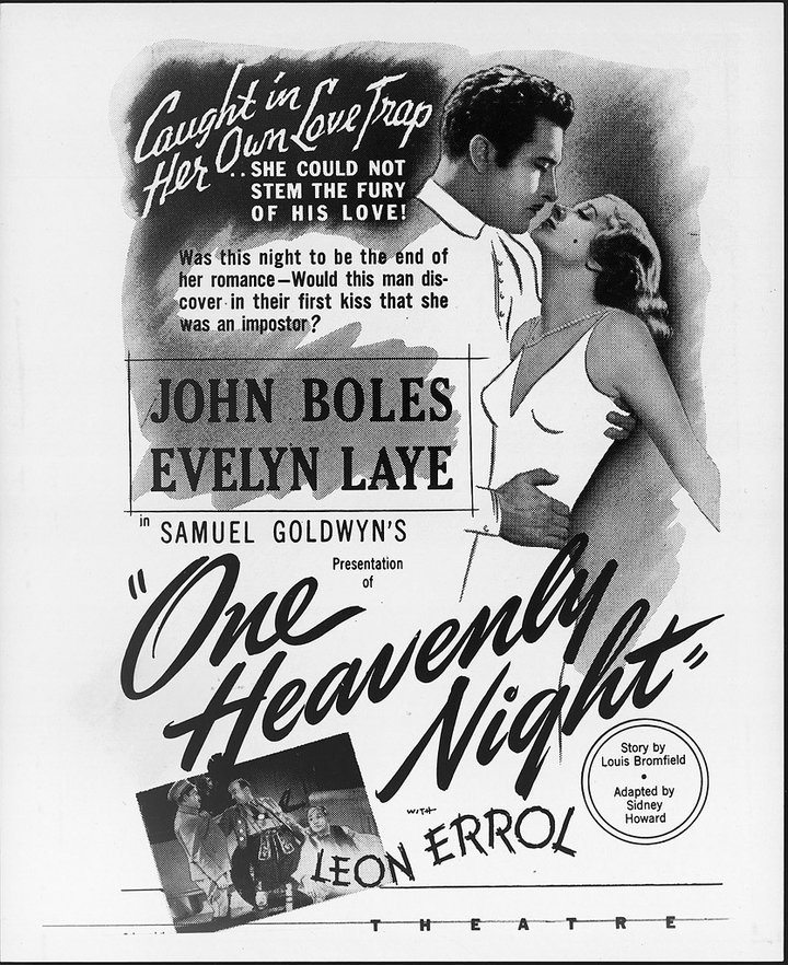 One Heavenly Night (1930) Poster