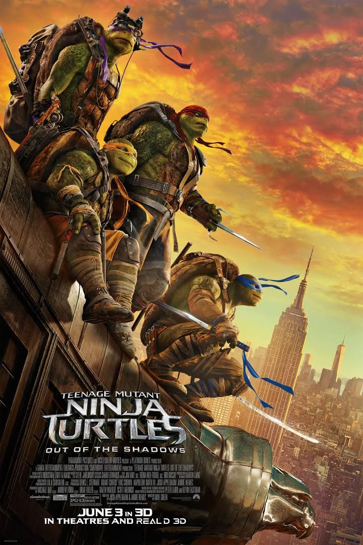 Teenage Mutant Ninja Turtles: Out Of The Shadows (2016) Poster