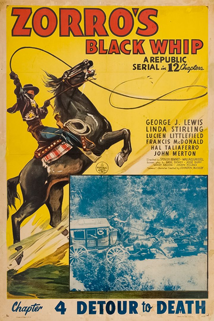 Zorro's Black Whip (1944) Poster