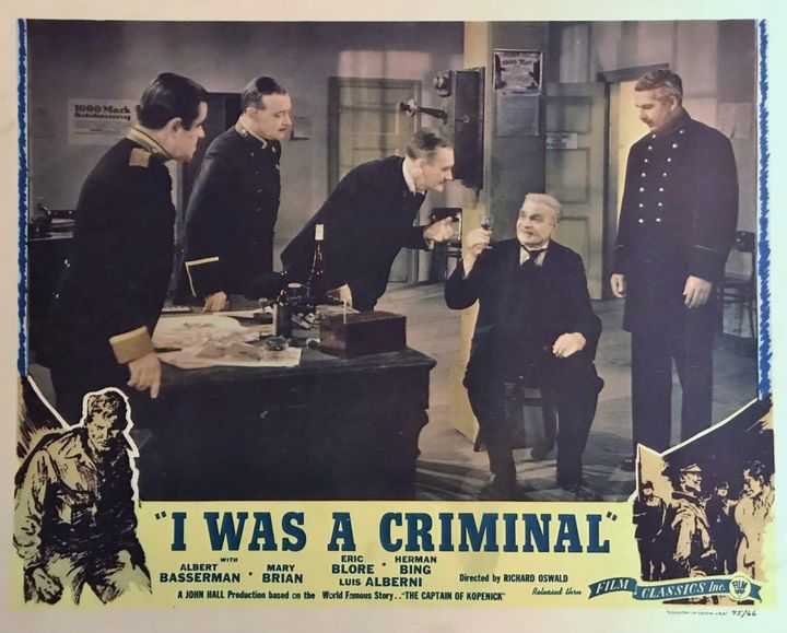 I Was A Criminal (1945) Poster