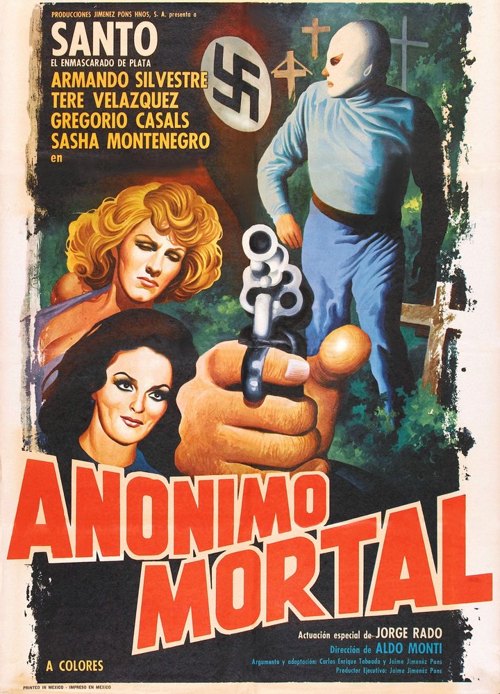 Santo En Anónimo Mortal (1975) Poster