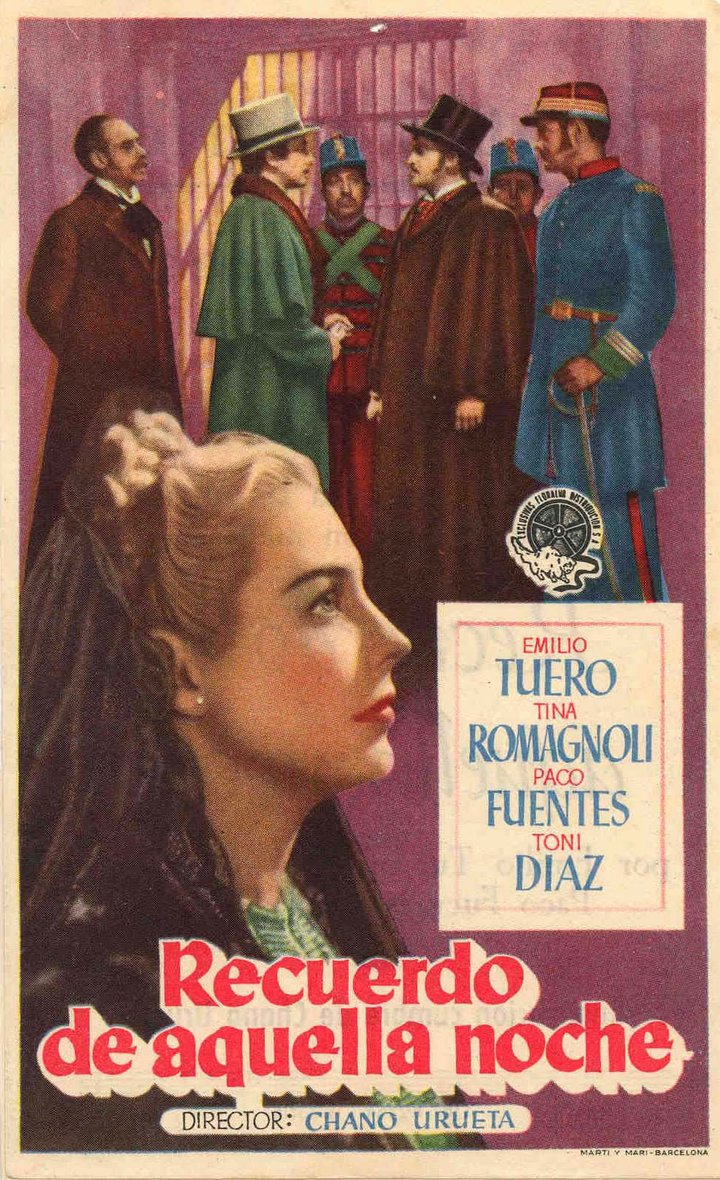 El Recuerdo De Aquella Noche (1945) Poster