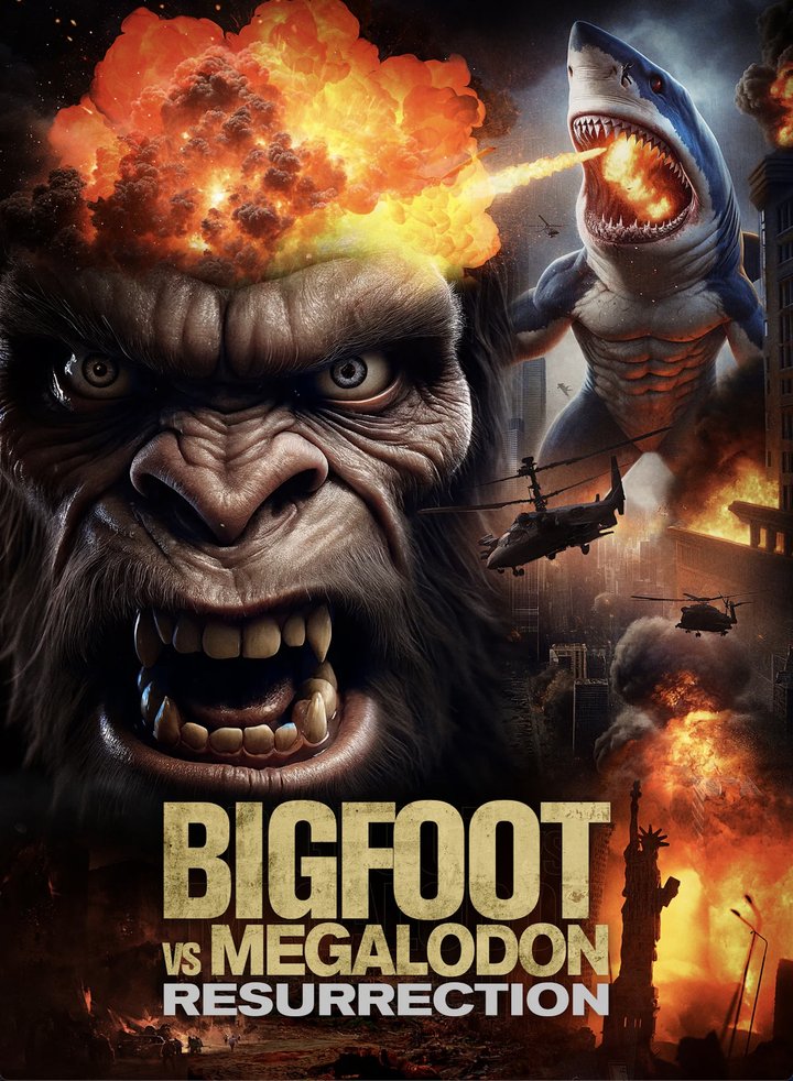 Bigfoot Vs Megalodon: Resurrection (2025) Poster