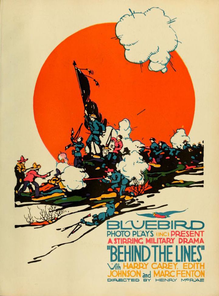 Behind The Lines (1916) Poster