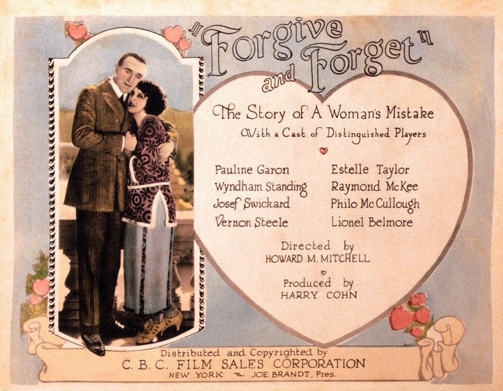 Forgive And Forget (1923) Poster