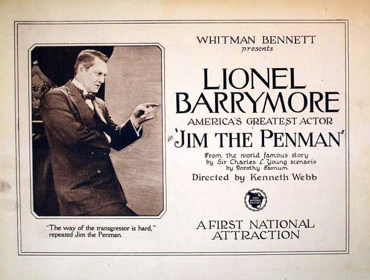 Jim The Penman (1921) Poster