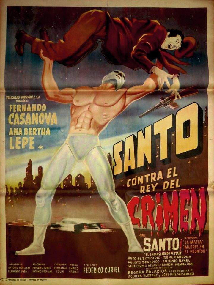 Santo Contra El Rey Del Crimen (1962) Poster