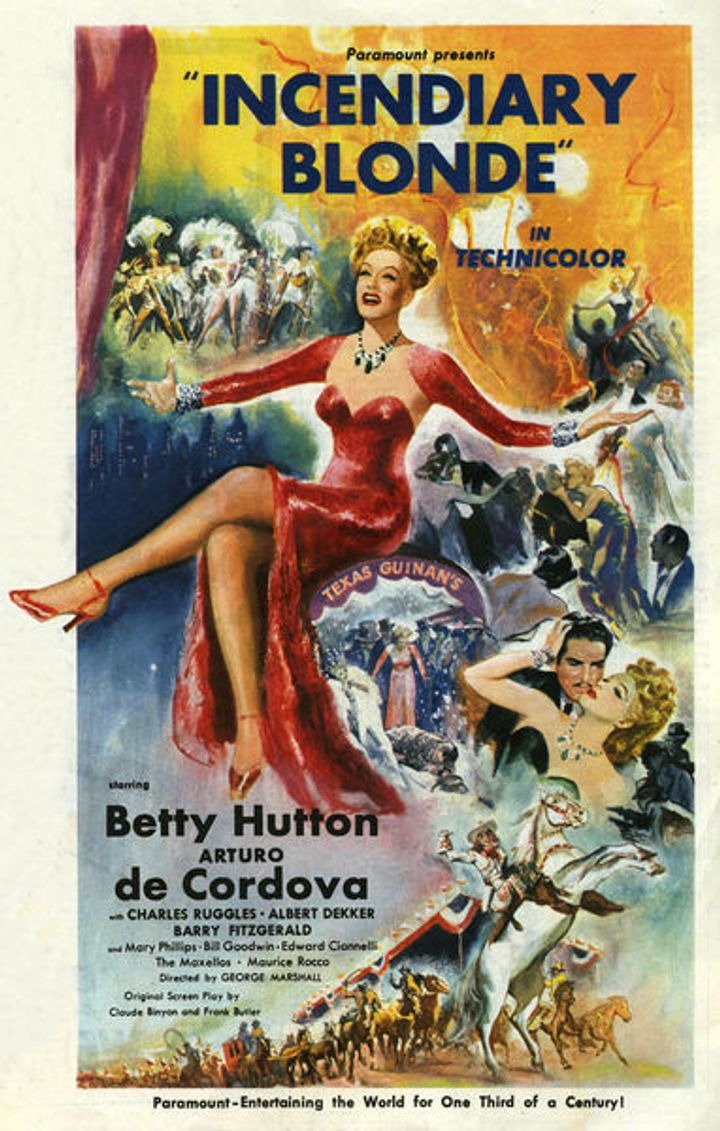 Incendiary Blonde (1945) Poster