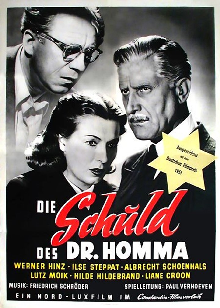 Die Schuld Des Dr. Homma (1951) Poster