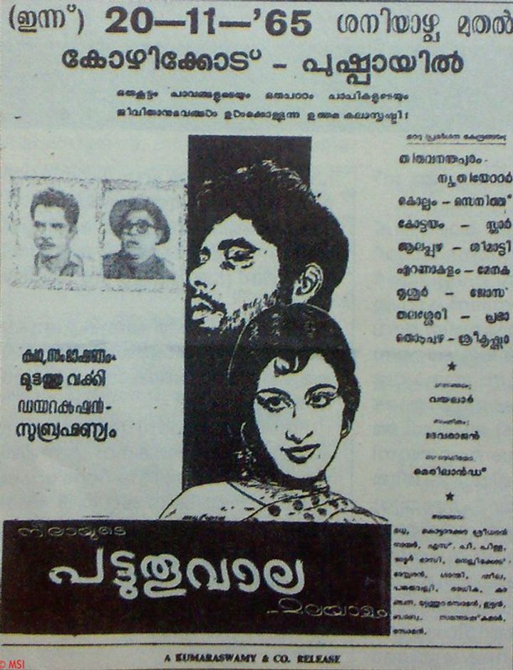 Pattuthoovaala (1965) Poster