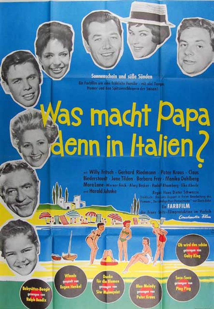 Was Macht Papa Denn In Italien? (1961) Poster