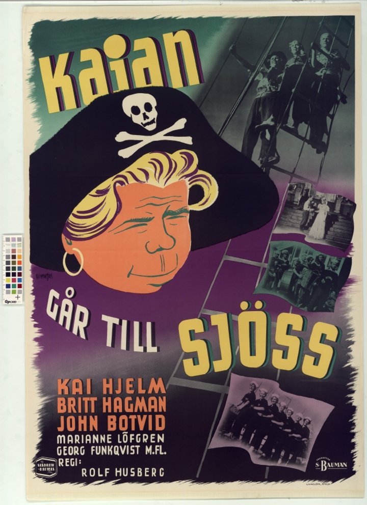 Kajan Går Till Sjöss (1943) Poster