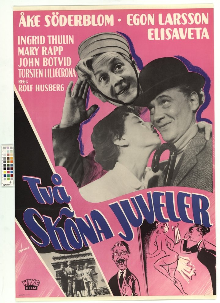 Två Sköna Juveler (1954) Poster