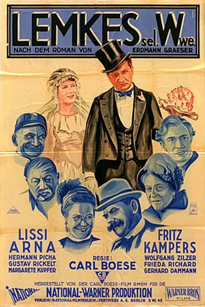 Lemkes Sel. Witwe (1928) Poster