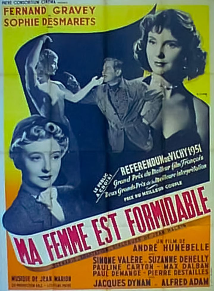 Ma Femme Est Formidable (1951) Poster