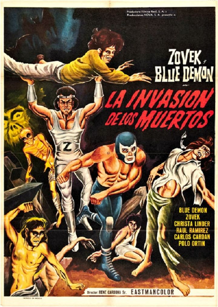 Blue Demon Y Zovek En La Invasión De Los Muertos (1973) Poster