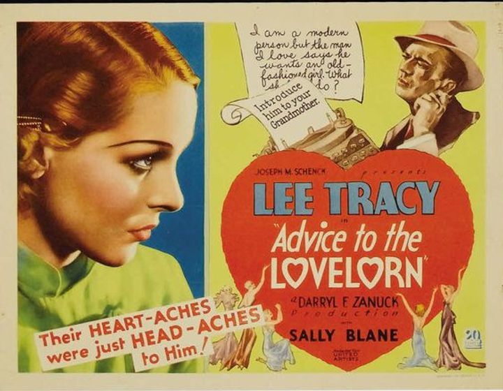 Advice To The Lovelorn (1933) Poster