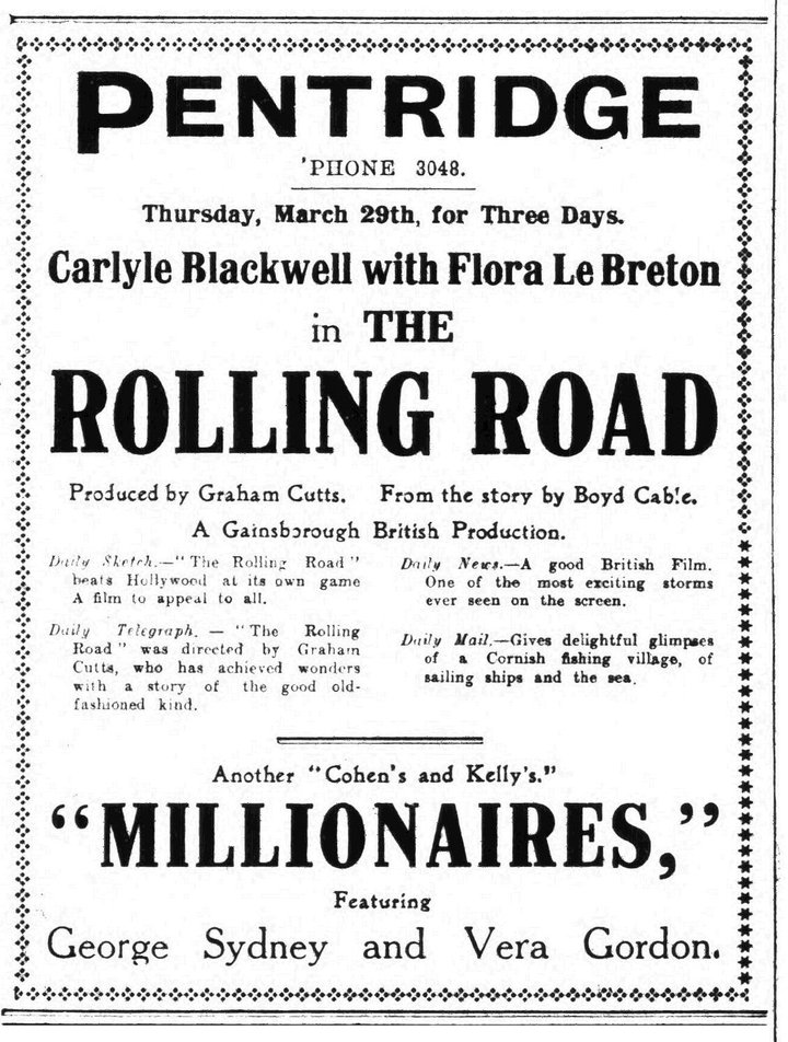 The Rolling Road (1927) Poster