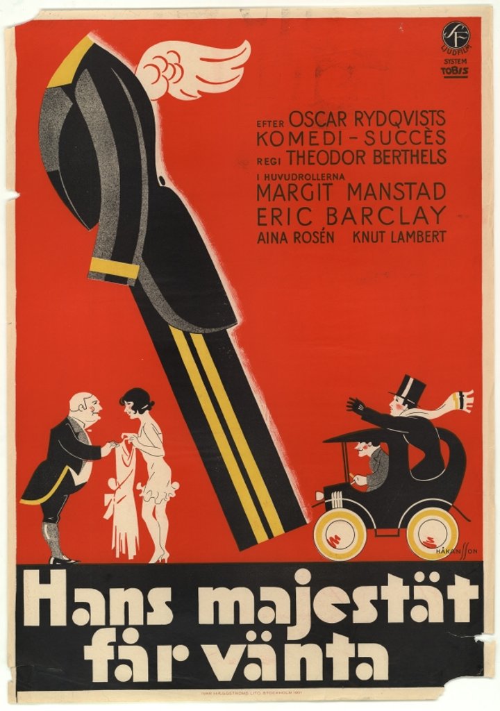 Hans Majestät Får Vänta (1931) Poster