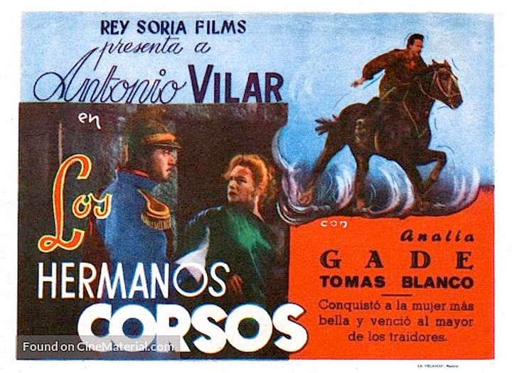 Los Hermanos Corsos (1955) Poster