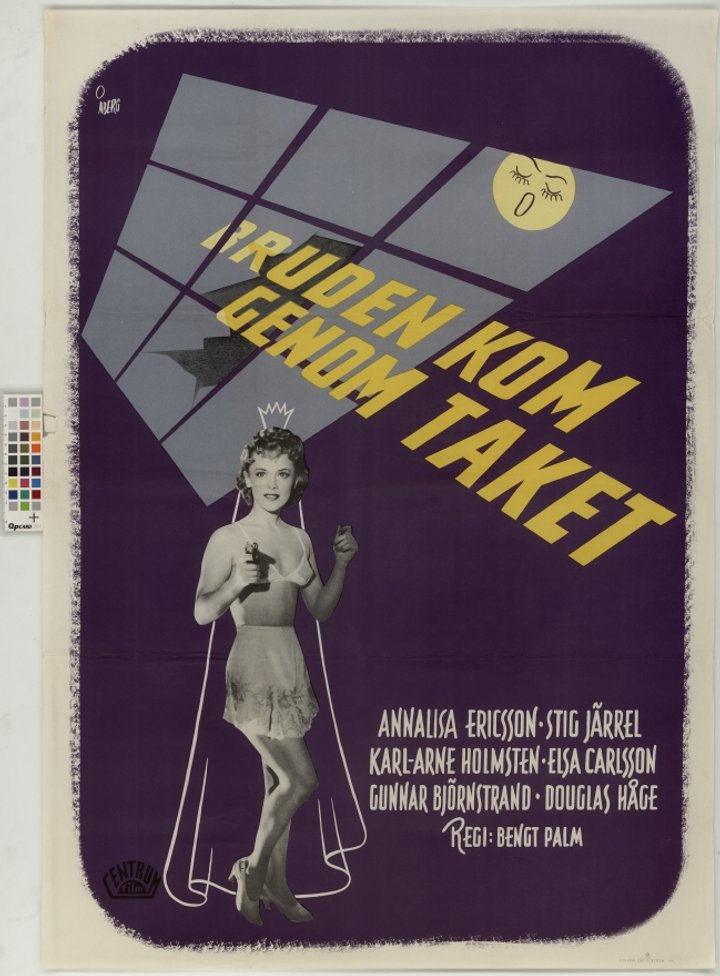 Bruden Kom Genom Taket (1947) Poster