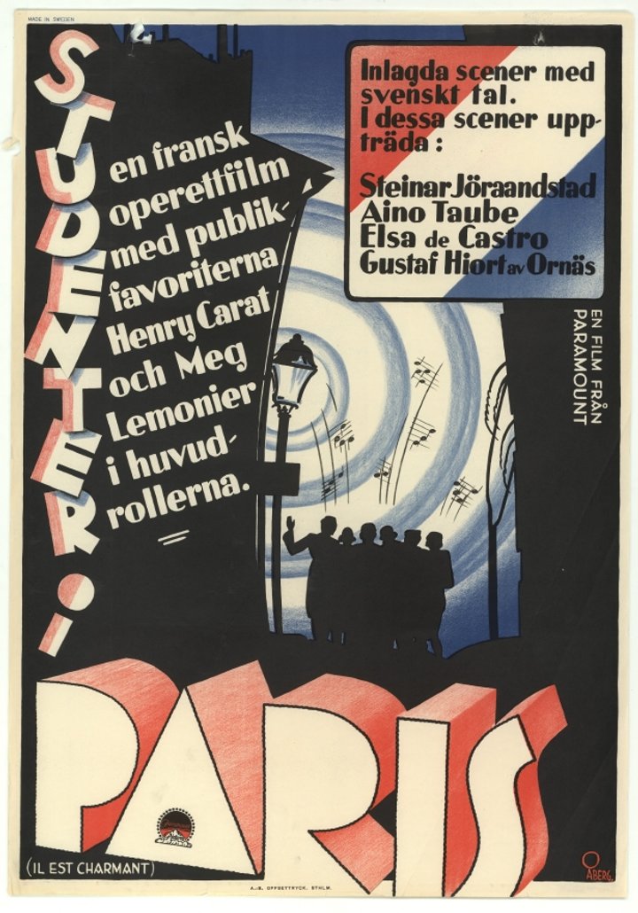 Studenter I Paris (1932) Poster