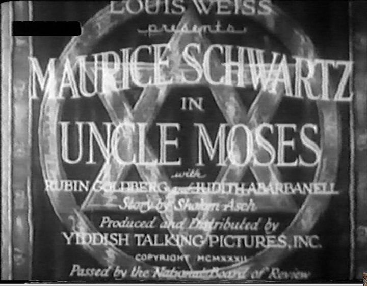 Uncle Moses (1932) Poster