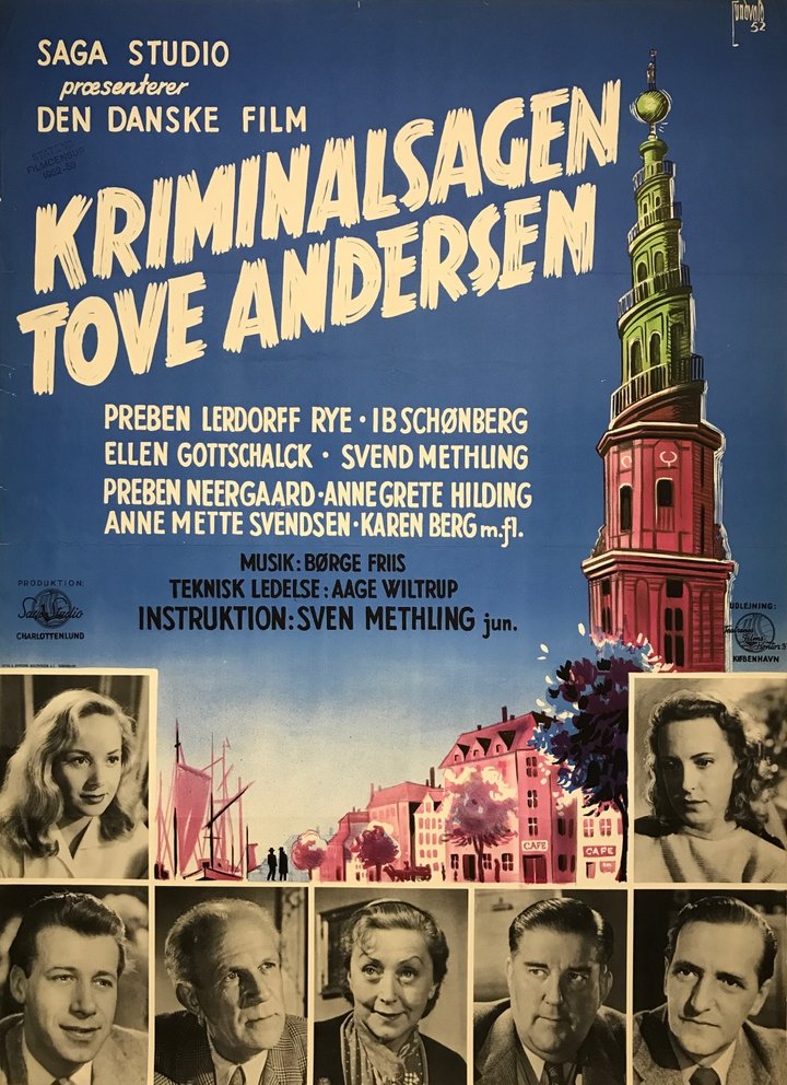 Kriminalsagen Tove Andersen (1953) Poster