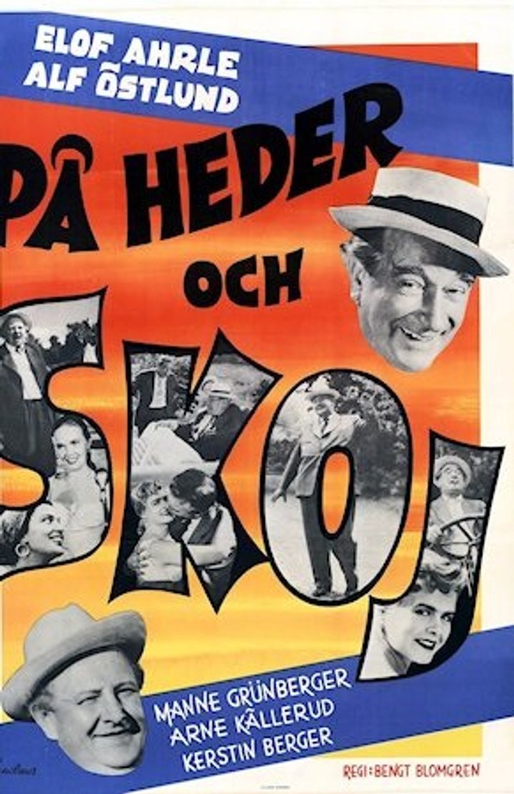 På Heder Och Skoj (1956) Poster